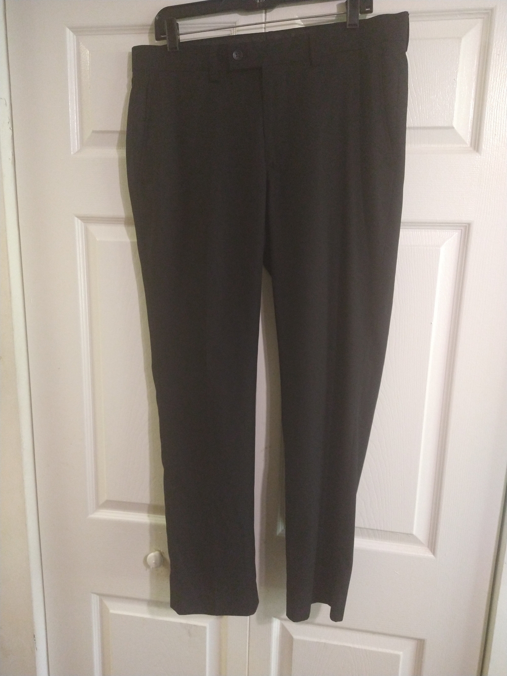 Men's Black Pants - Modern Straight Fit